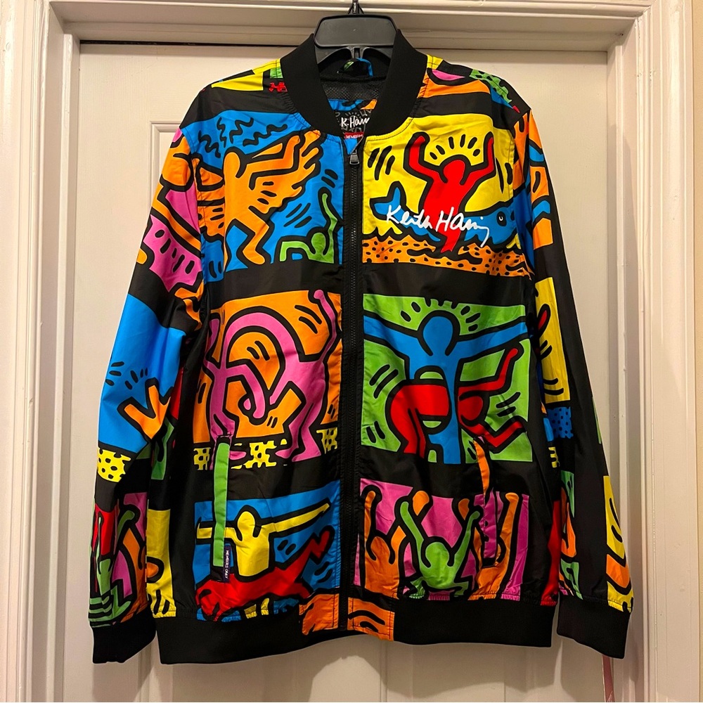Keith Haring x Members Only Graffiti Bomber Jacket NWT